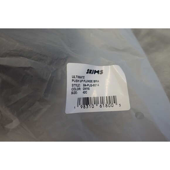 Skims 42C Onyx Ultimate Push Up Plunge Bra BA-PLG-9214 NWT - Picture 8 of 8